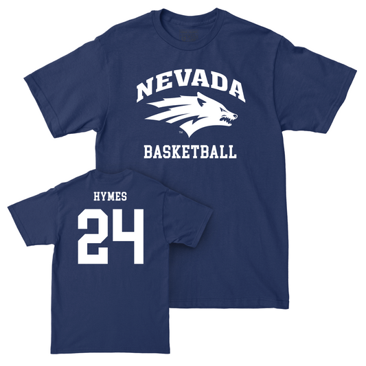 Nevada Men's Basketball Navy Staple Tee - Isaac Hymes Youth Small