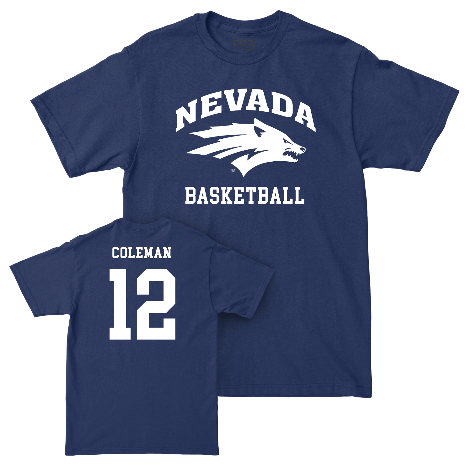 Nevada Men's Basketball Navy Staple Tee - Jeriah Coleman Youth Small