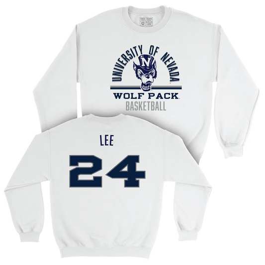 Nevada Women's Basketball White Classic Crew - Kennedy Lee Youth Small
