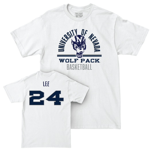 Nevada Women's Basketball White Classic Comfort Colors Tee - Kennedy Lee Youth Small