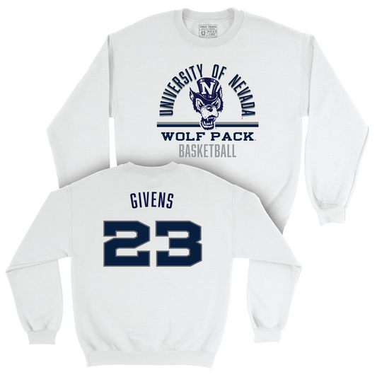 Nevada Women's Basketball White Classic Crew - Lexie Givens Youth Small