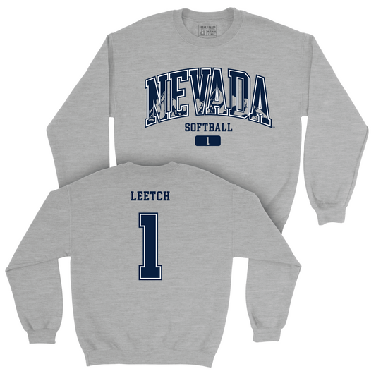 Nevada Softball Sport Grey Arch Crew - Matlyn Leetch Youth Small