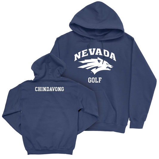 Nevada Women's Golf Navy Staple Hoodie - Nikki Chindavong Youth Small