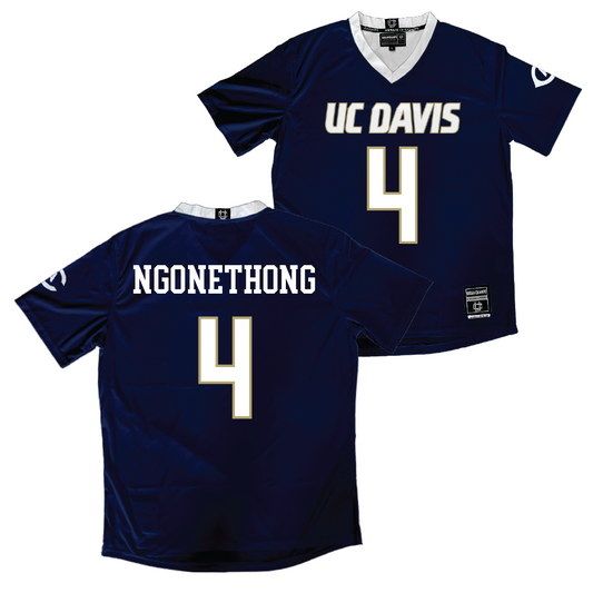 UC Davis Men's Navy Soccer Jersey - Ian Ngonethong