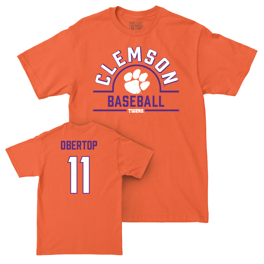Clemson Baseball Orange Arch Tee  - Jimmy Obertop