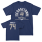 Georgetown Football Navy Classic Tee  - Mansfield Owsley