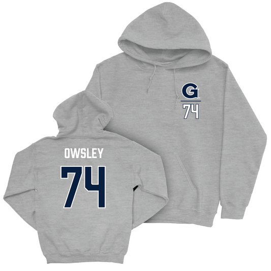 Georgetown Football Sport Grey Logo Hoodie  - Mansfield Owsley