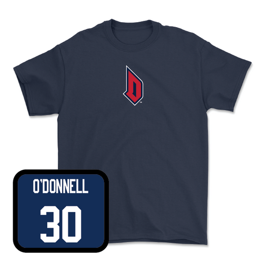 Duquesne Football Navy Monogram Tee - Kevin O'Donnell