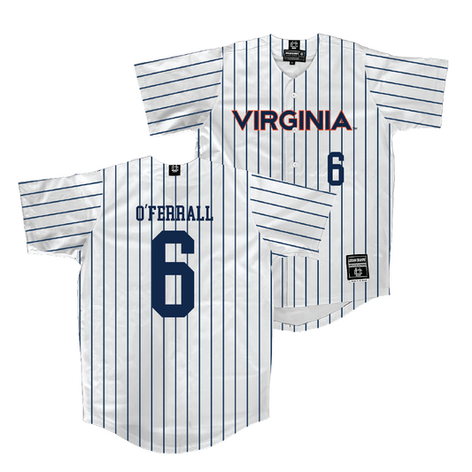 Virginia Baseball White Jersey - Griff O'Ferrall