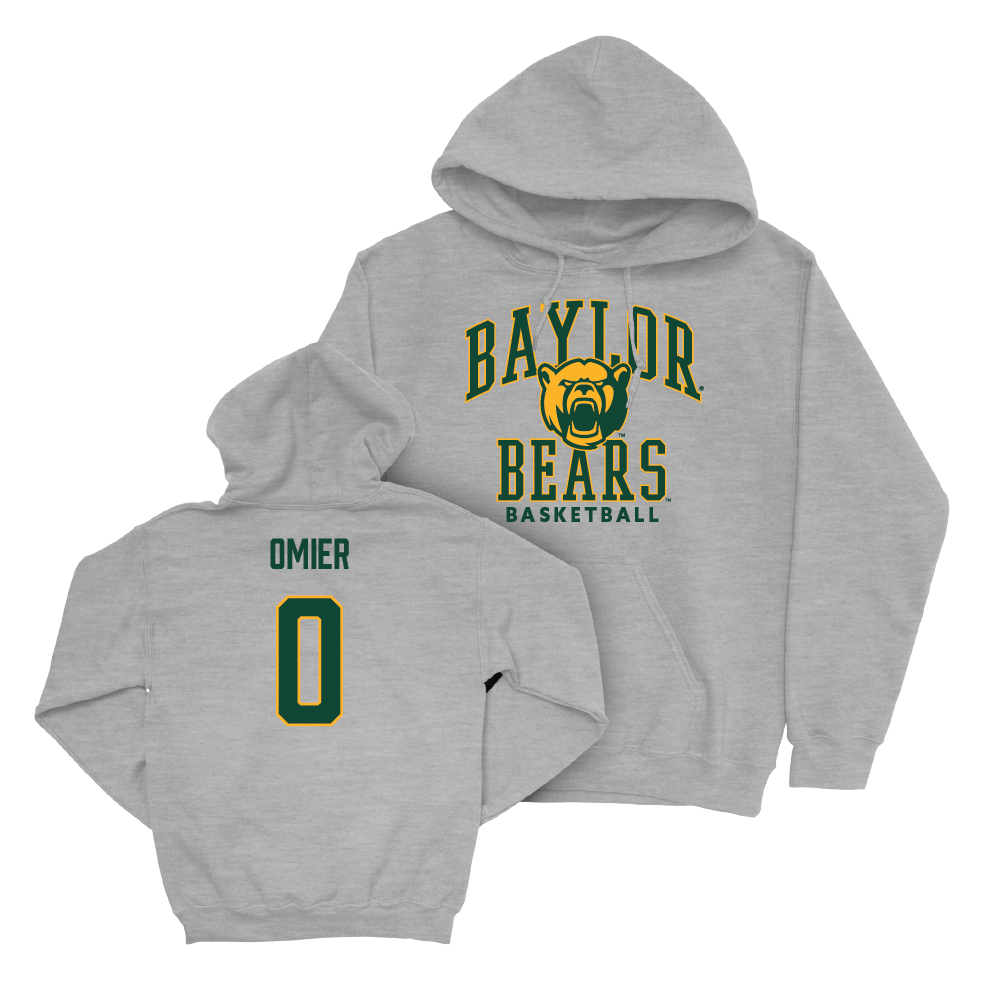 Baylor Men's Basketball Sport Grey Classic Hoodie  - Norchad Omier