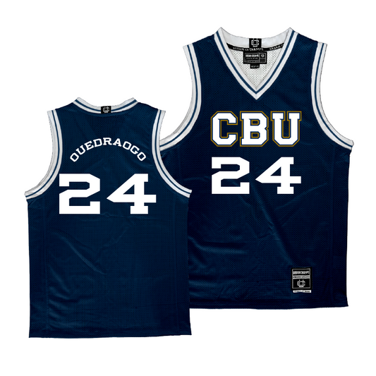 CBU Men's Basketball Navy Jersey - Yvan Ouedraogo | #24