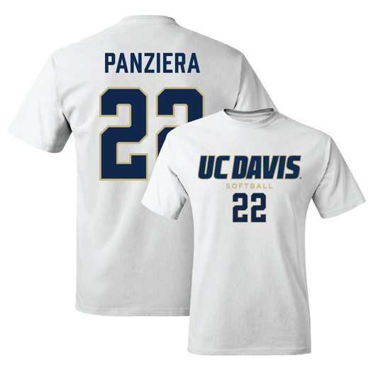 UC Davis Softball White Classic Comfort Colors Tee - Marley Panziera