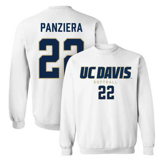 UC Davis Softball White Classic Crew - Marley Panziera