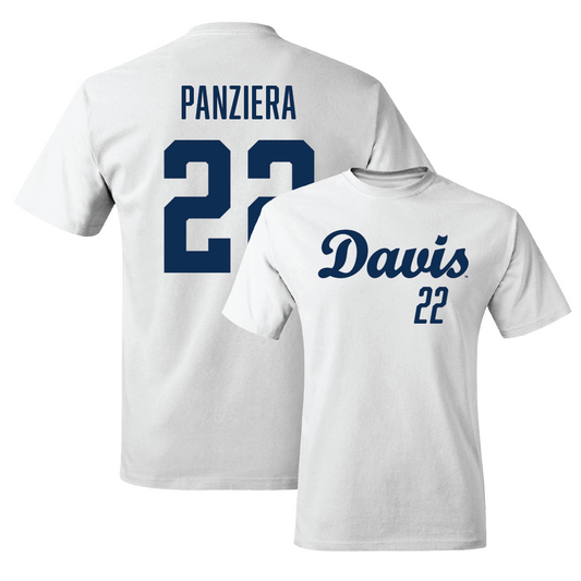 UC Davis Softball White Script Comfort Colors Tee - Marley Panziera
