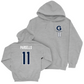 Georgetown Women's Lacrosse Sport Grey Logo Hoodie - Cate Parsells