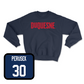 Duquesne Men's Basketball Navy Duquesne Crew - Lucas Perusek