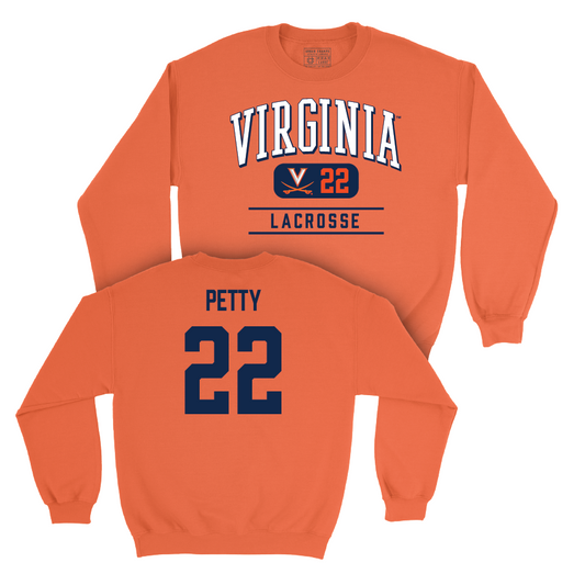 Virginia Men's Lacrosse Orange Classic Crew  - Eli Petty