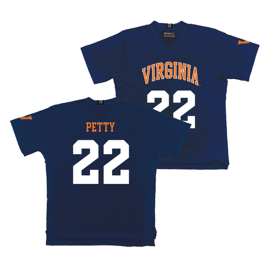 Virginia Men's Lacrosse Navy Jersey - Eli Petty | #22