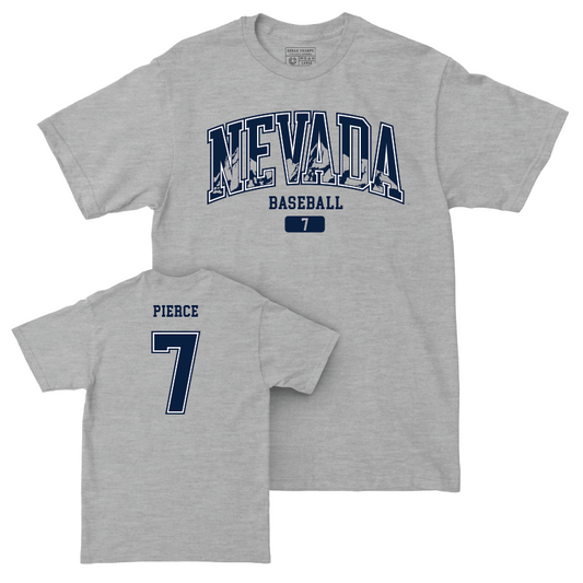 Nevada Baseball Sport Grey Arch Tee  - Jesse Pierce
