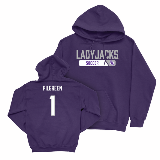 SFA Women's Soccer Purple Staple Hoodie  - Logan Pilgreen