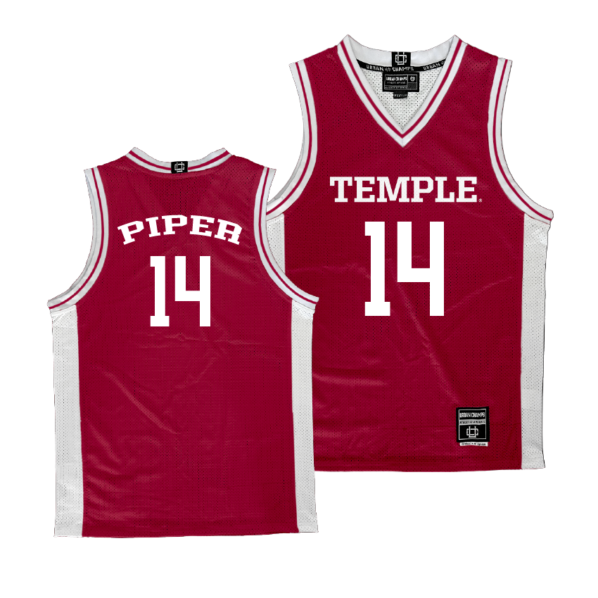 Temple Cherry Women's Basketball Jersey - Ines Piper | #14