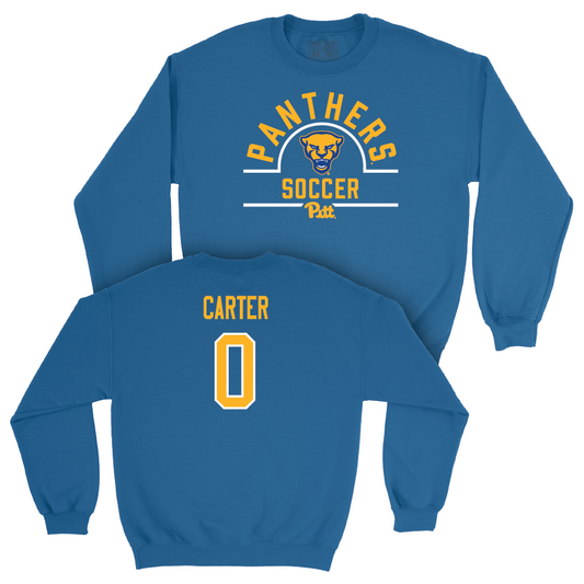 Pitt Men's Soccer Blue Arch Crew - Cabral Carter Small