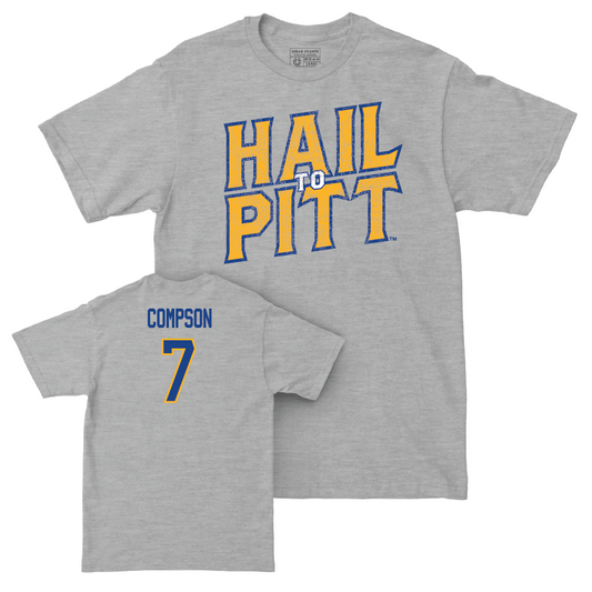 Pitt Softball Sport Grey H2P Tee - Cami Compson Small