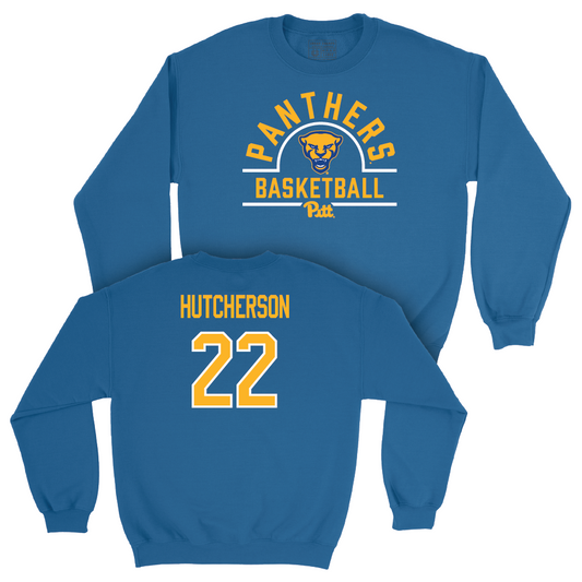 Pitt Women's Basketball Blue Arch Crew - Gabby Hutcherson Small