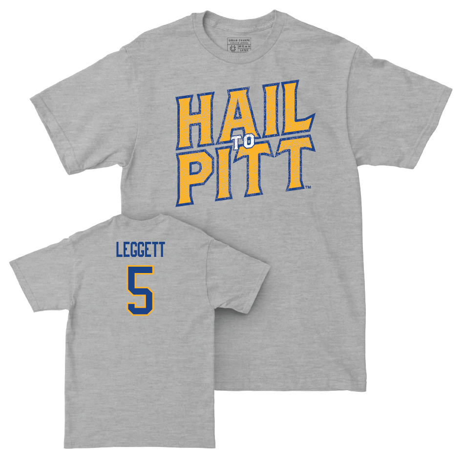 Pitt Men's Basketball Sport Grey H2P Tee - Ishmael Leggett Small