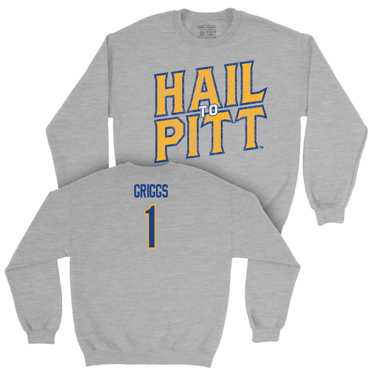 Pitt Softball Sport Grey H2P Crew - Kylie Griggs Small