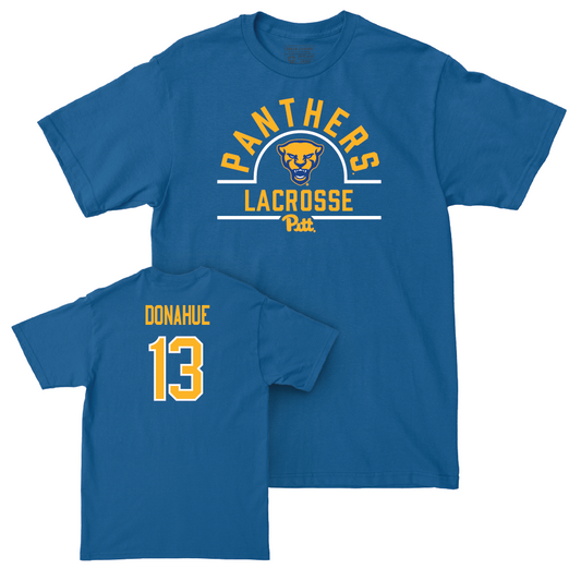 Pitt Women's Lacrosse Blue Arch Tee - Maria Donahue Small