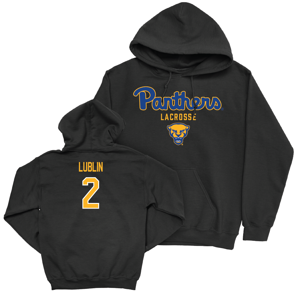 Pitt Women's Lacrosse Black Panthers Hoodie - Madigan Lublin Small
