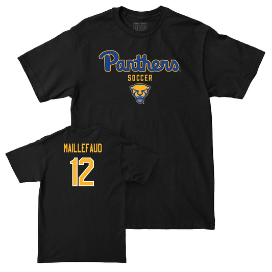 Pitt Men's Soccer Black Panthers Tee - Mateo Maillefaud Small
