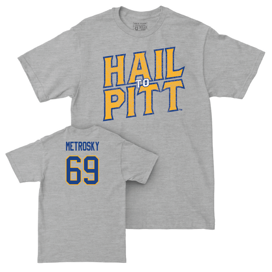 Pitt Football Sport Grey H2P Tee - Matt Metrosky Small