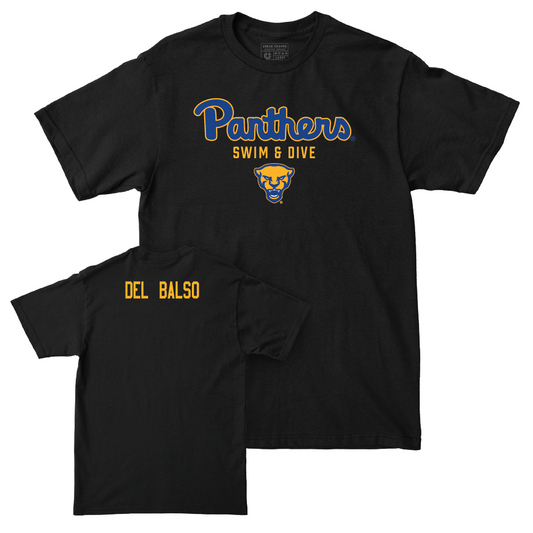 Pitt Women's Swim & Dive Black Panthers Tee - Parker Del Balso Small