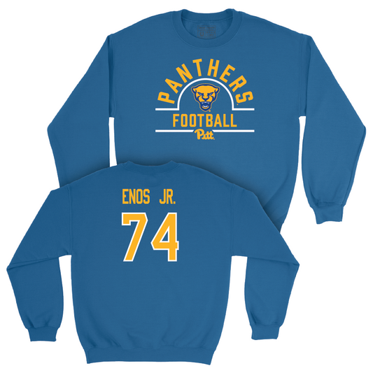 Pitt Football Blue Arch Crew - Terrence Enos Jr. Small