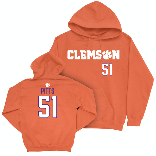 Clemson Football Orange Sideline Hoodie  - Peyton Pitts