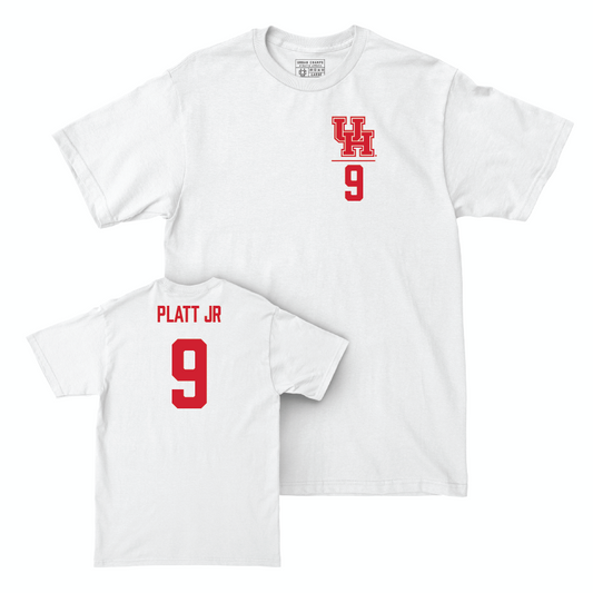Houston Football White Logo Comfort Colors Tee  - Corey Platt Jr