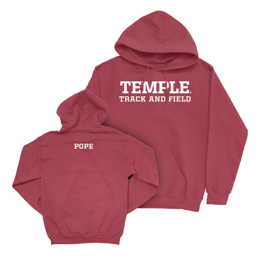 Temple Women's Track & Field Cherry Staple Hoodie  - Jade Pope