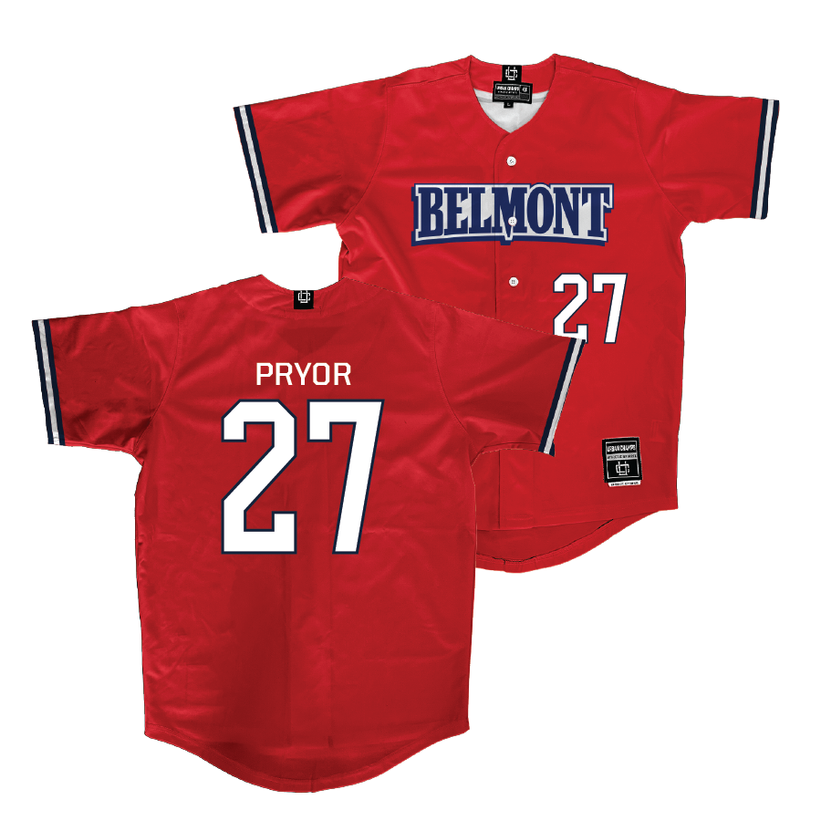 Belmont Baseball Red Jersey - Will Pryor | #27