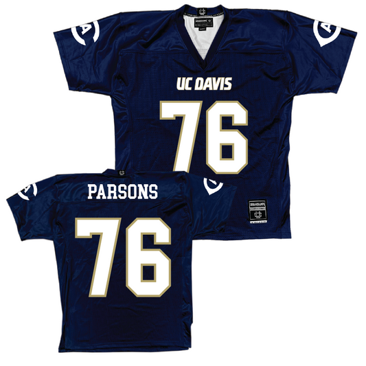 UC Davis Football Navy Jersey - Jake Parsons