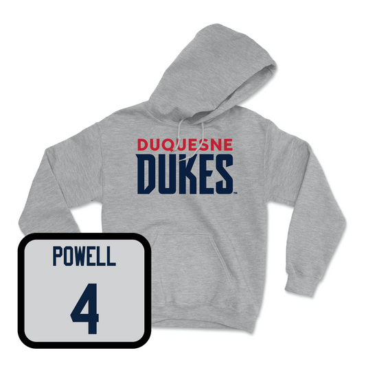 Duquesne Football Sport Grey Lock Hoodie - DJ Powell