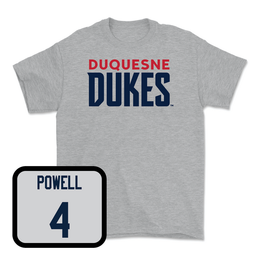 Duquesne Football Sport Grey Lock Tee - DJ Powell