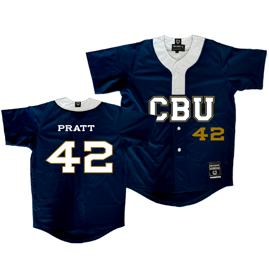 CBU Softball Navy Jersey - Bobbiann Pratt | #42