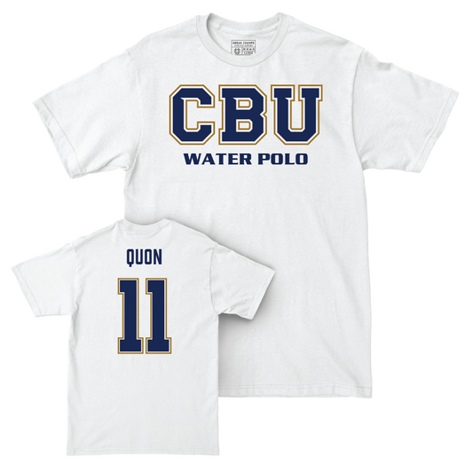 CBU Women's Water Polo White Comfort Colors Classic Tee   - Melissa Quon
