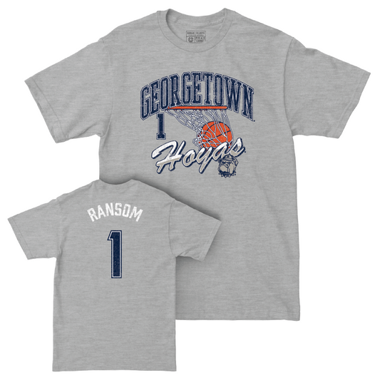 Georgetown Women's Basketball Sport Grey Hardwood Tee  - Kelsey Ransom