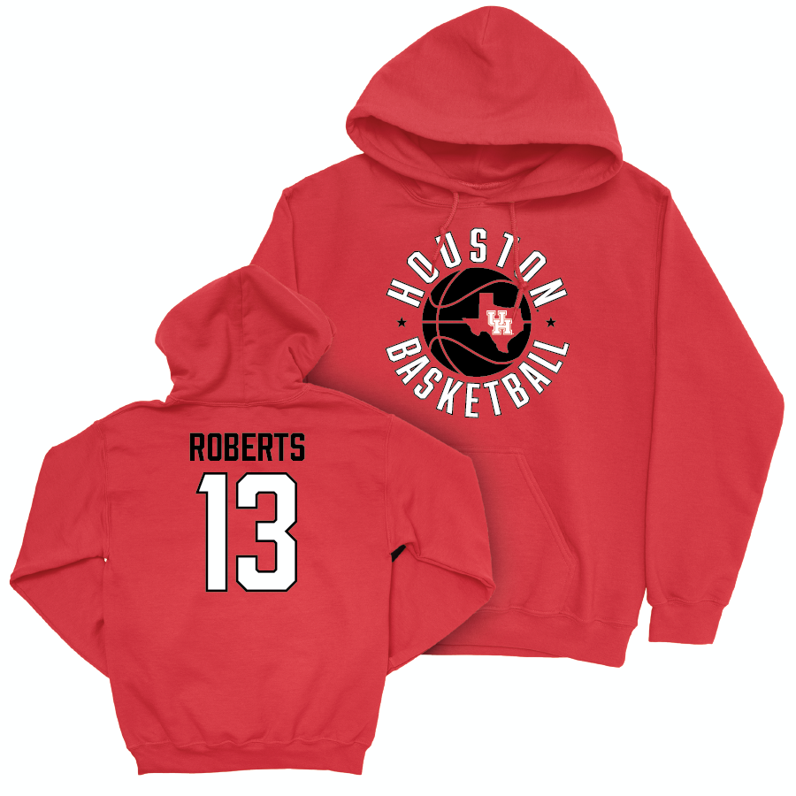 Houston Men's Basketball Red Hardwood Hoodie - J'wan Roberts
