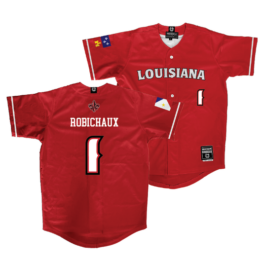 Louisiana Baseball Red Jersey - Ben Robichaux | #1