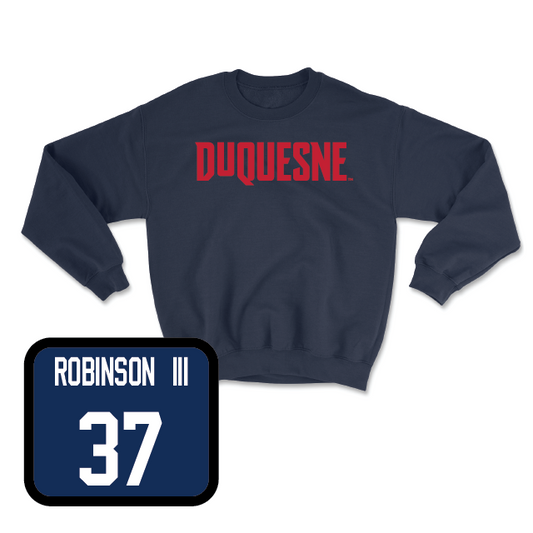 Duquesne Football Navy Duquesne Crew - Michael Robinson III