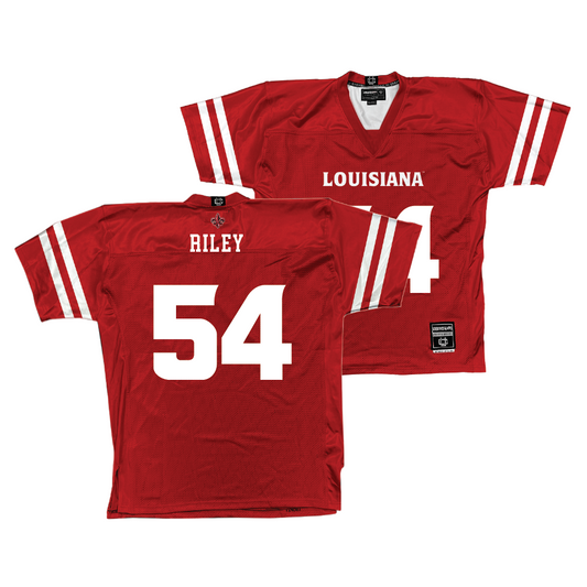 Louisiana Football Red Jersey - KJ Riley | #54